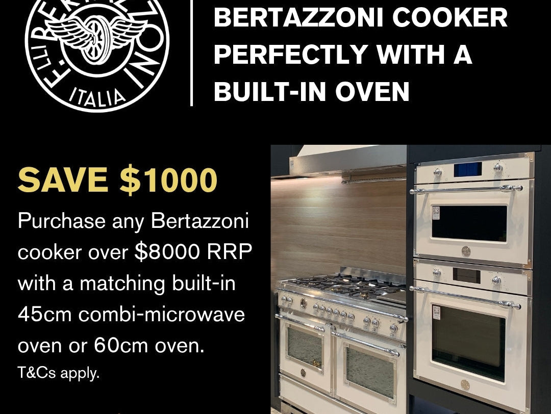 Save $1,000 When You Bundle a Bertazzoni Cooker and Built-In Oven