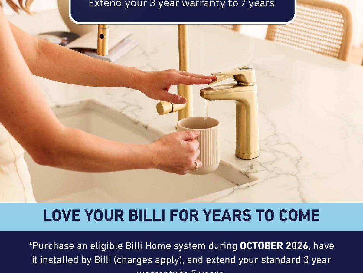 Get a 7 Year Warranty on Eligible Billi Home Systems