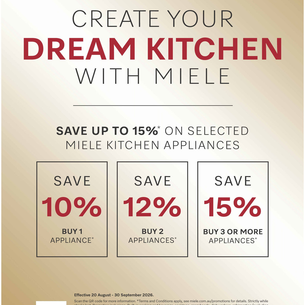 Save Up to 15% on Selected Miele Kitchen Appliances