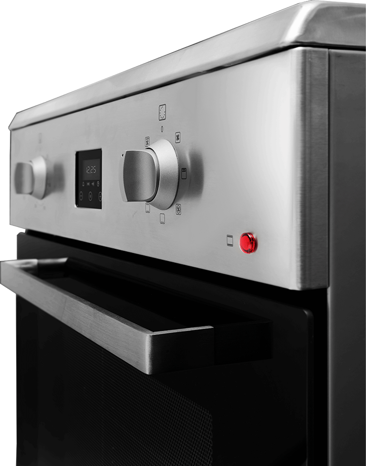 Artusi AFI607X 60cm Freestanding Induction Cooker - control panel and oven door handle