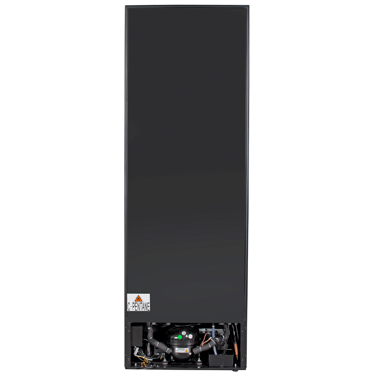 Artusi AWC154BV wine cellar, rear view showing the compressor and rating label