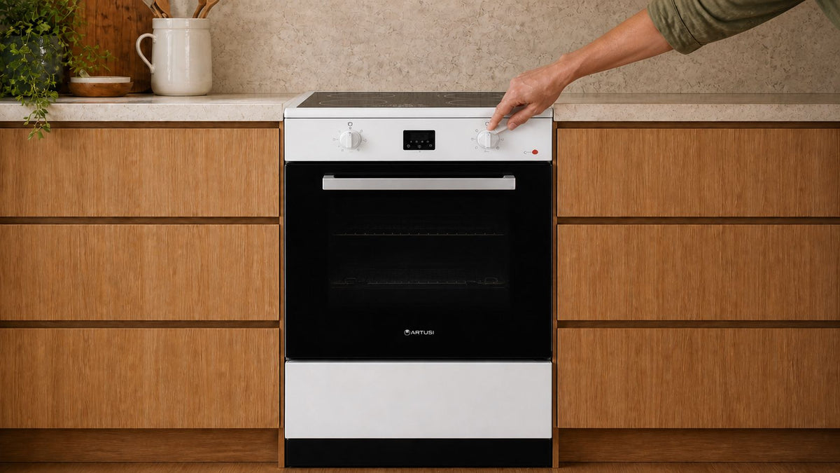 Artusi AFI902 90cm Freestanding Induction Cooker lifestyle - simple control