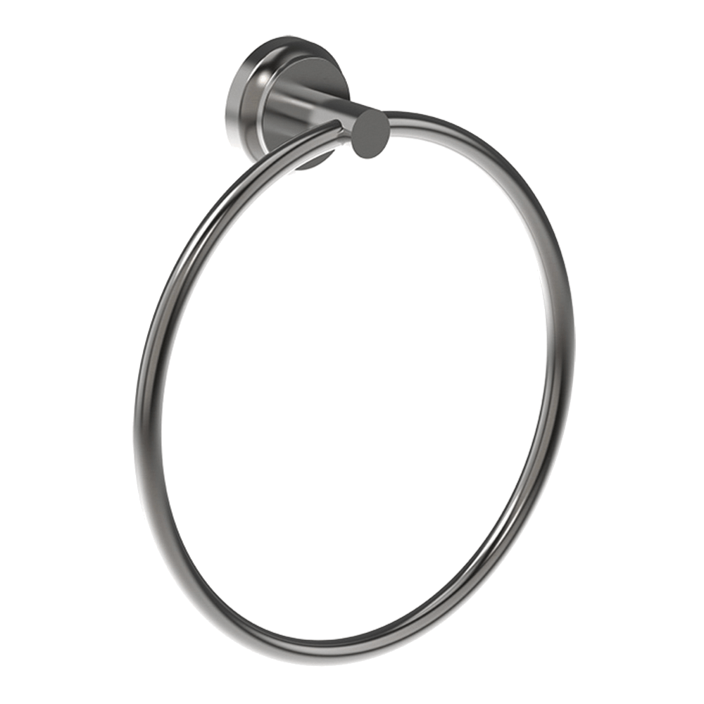 Armando Vicario 900185 Lumiere Towel Ring in Black Brushed Nickel