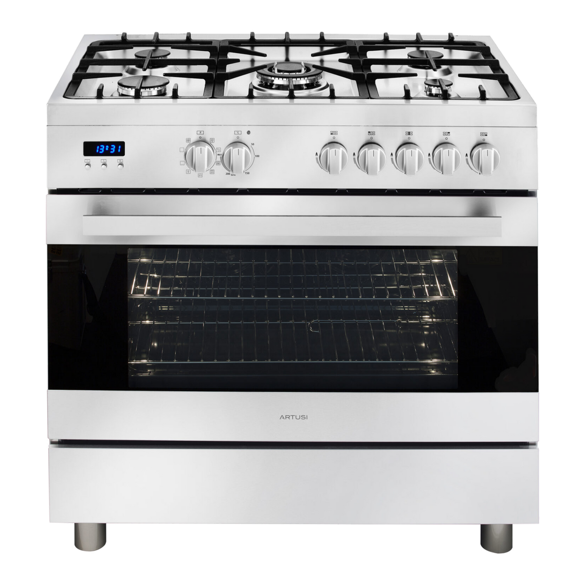 Artusi CAFG91X 90cm Freestanding Dual Fuel Cooker in Stainless Steel