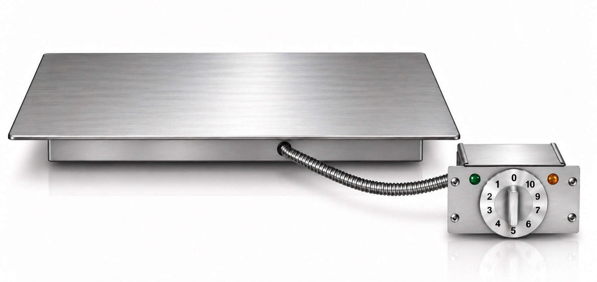 Cook N Dine UltraDine inlay teppanyaki grill with silk-brushed stainless steel top