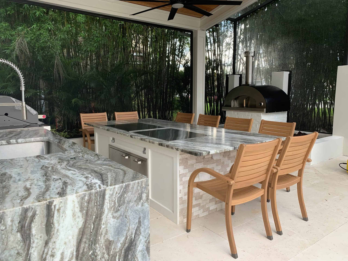 Two Cook N Dine MO-80 built-in teppanyaki grills installed side by side