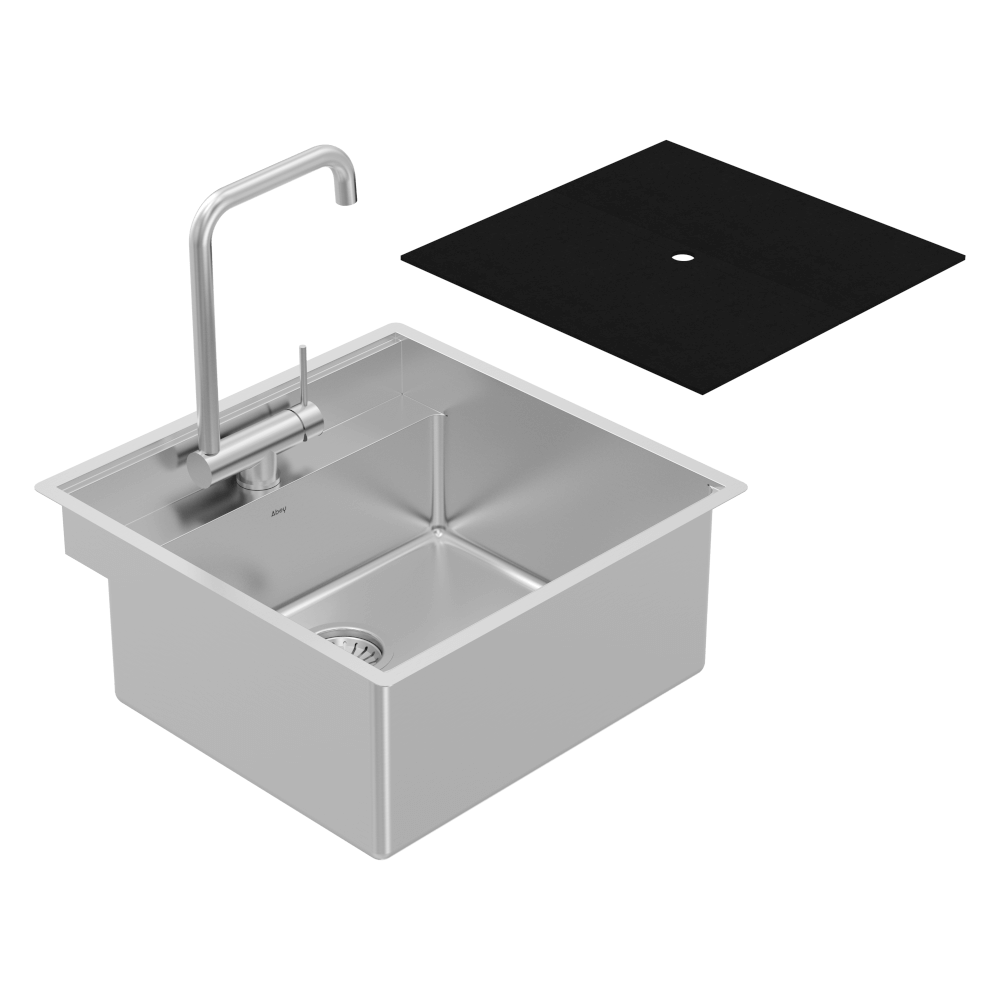 Abey FRAT500 Alfresco Covered Sink and Foldable Kitchen Tap Pack
