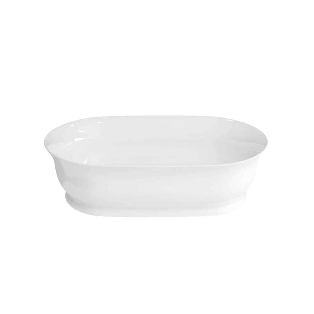 Gareth Ashton 22843P Florenza ClearStone countertop basin in gloss white