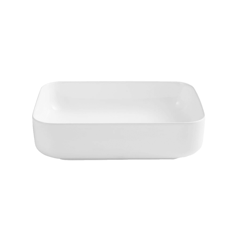 Gareth Ashton LT-2195 Vela rectangle countertop basin front view