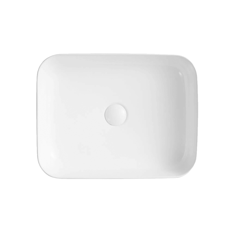 Gareth Ashton LT-2195 Vela rectangle countertop basin top view