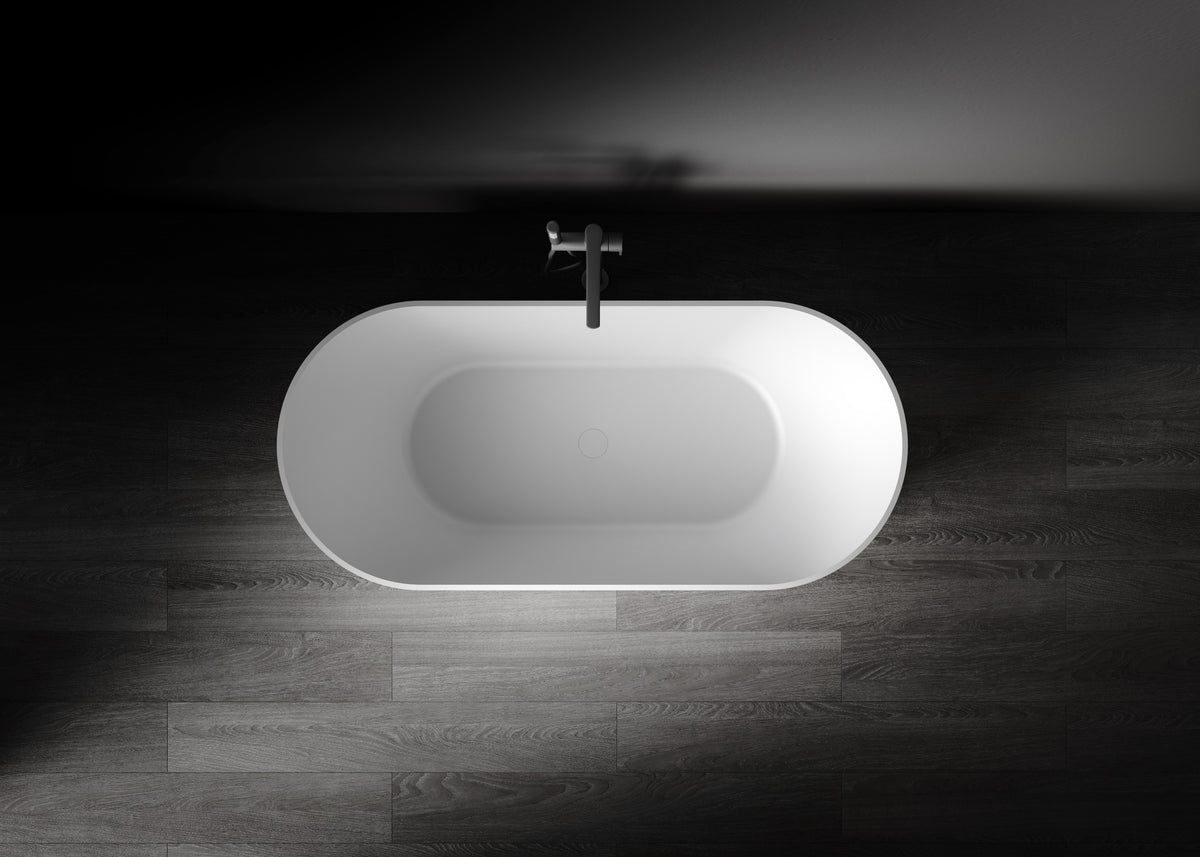 Kaskade Monroe VX16-1700 fluted stone bath lifestyle image 3