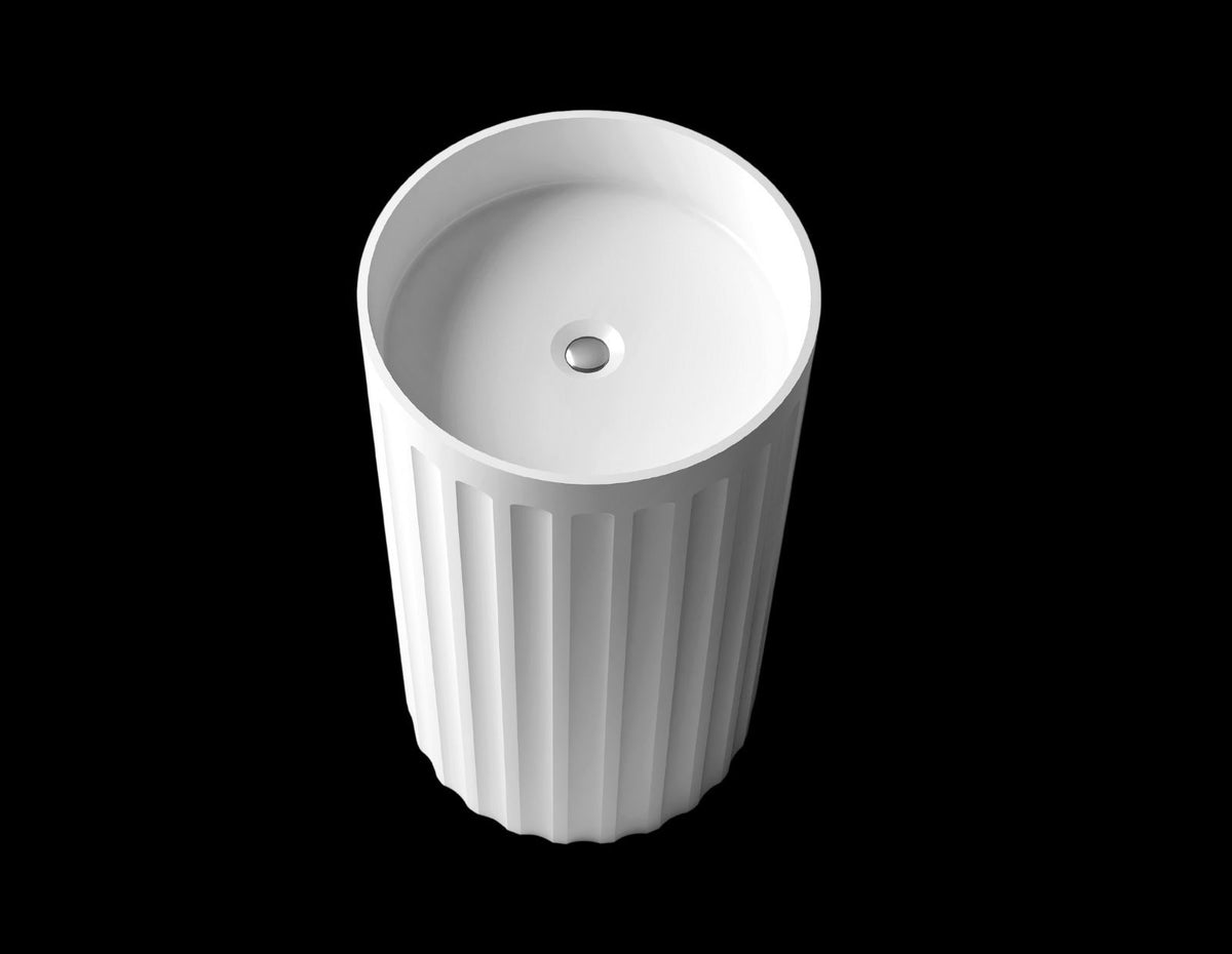 Kaskade VXA21-450-NIK2024NA Norma Jeane 45cm freestanding round stone basin