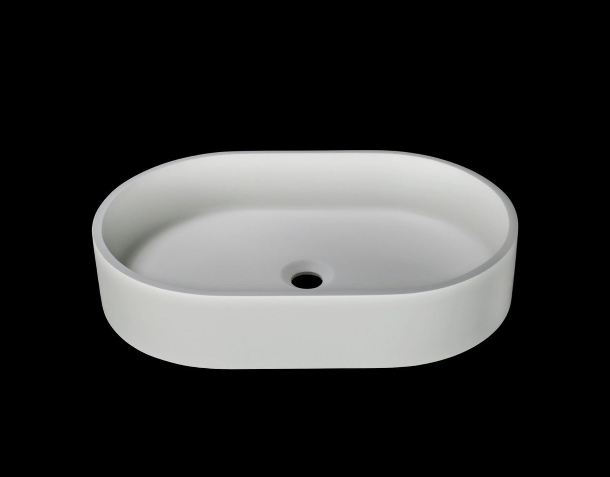 Kaskade VXA26-580-NIK9043NA Ruth 58cm oval benchtop stone basin