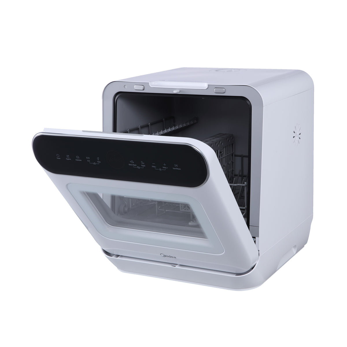 Midea MDWMINIPLUS 3 place setting white benchtop mini dishwasher