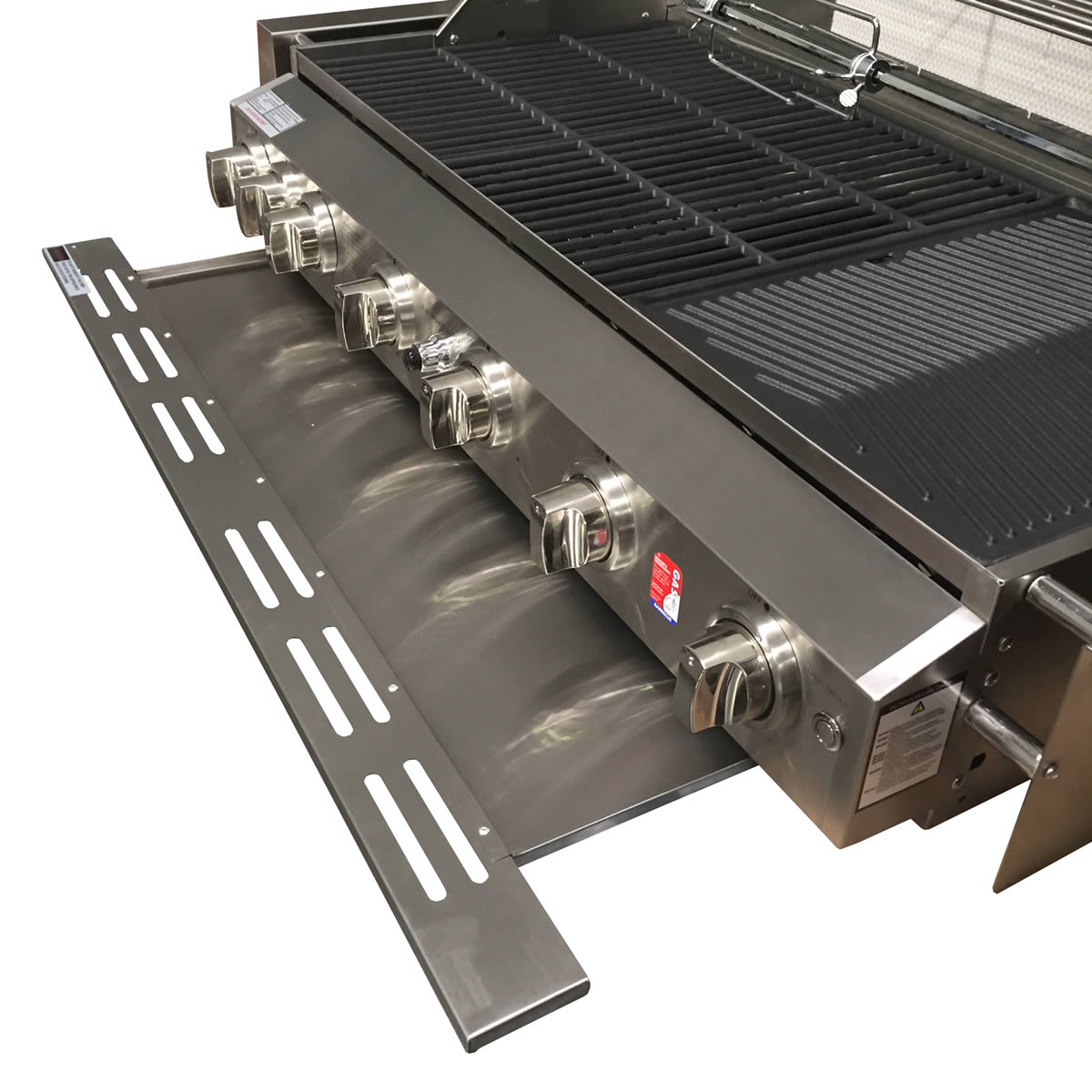 Smart 601WB removable front drip tray and grease cup pulled out