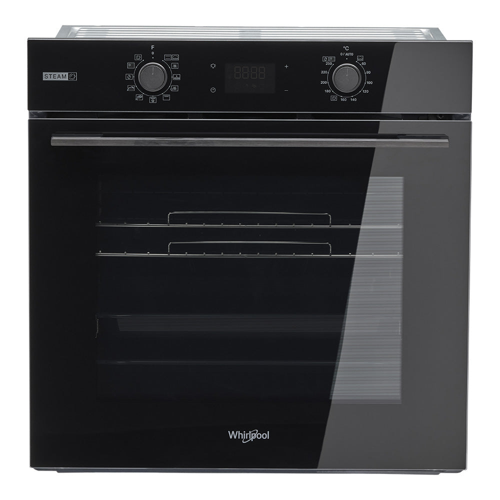 Whirlpool W4OMSK581RU1SBA 60cm Built-In Multi-Function Steam Oven with Air Fry in Black