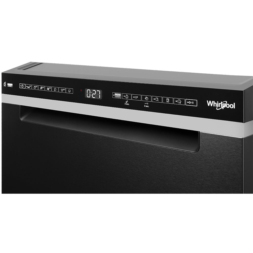 Whirlpool WDBU3I4PBSAU built-under dishwasher in black - view 3