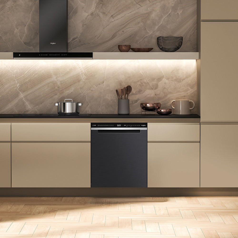 Whirlpool WDBU3I4PBSAU built-under dishwasher in black - view 5