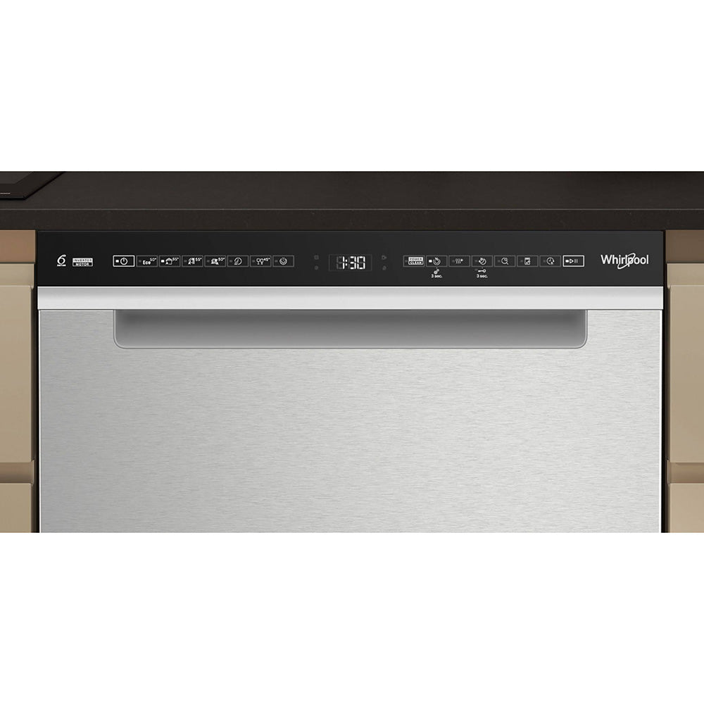 Whirlpool WDBU3I4PIXAU built-under dishwasher in stainless steel - view 3