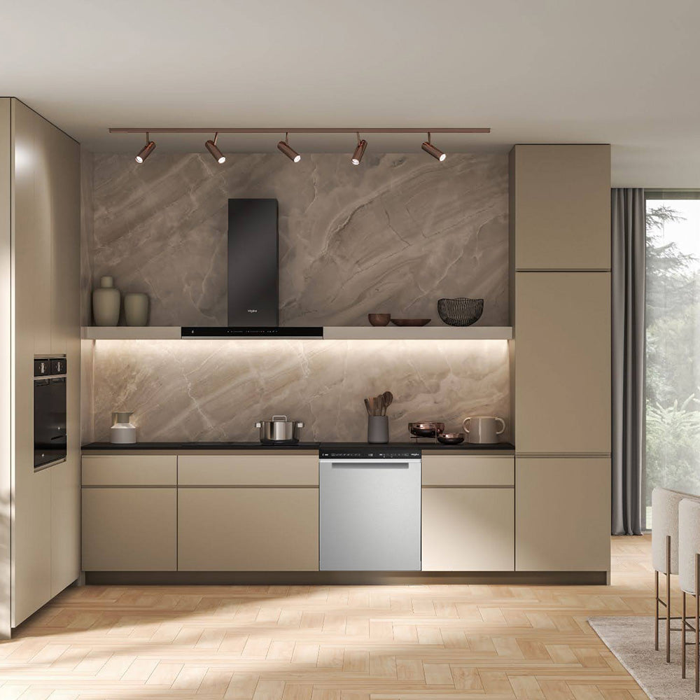 Whirlpool WDBU3I4PIXAU built-under dishwasher in stainless steel - view 5