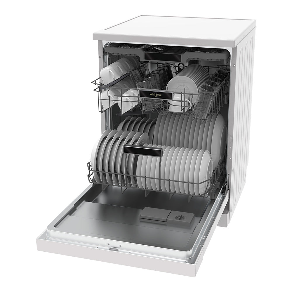 Whirlpool WDFS3R4OWEAU 60cm Freestanding Dishwasher in White - image 4