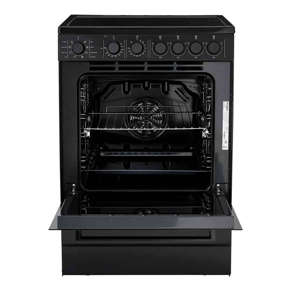 Whirlpool WS67V9KMB 60cm Ceramic Freestanding Oven in Black
