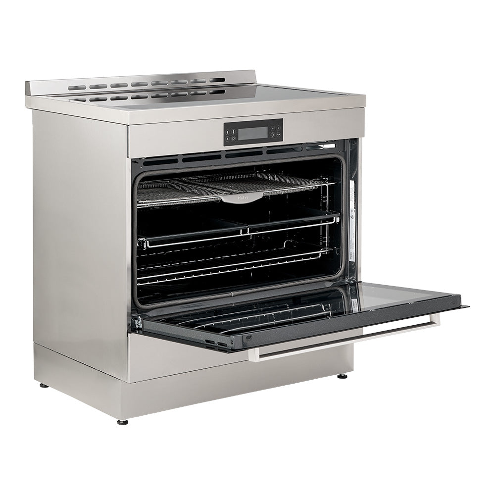 Whirlpool WS91I9SPX 90cm Induction Freestanding Oven with Air Fry in Inox