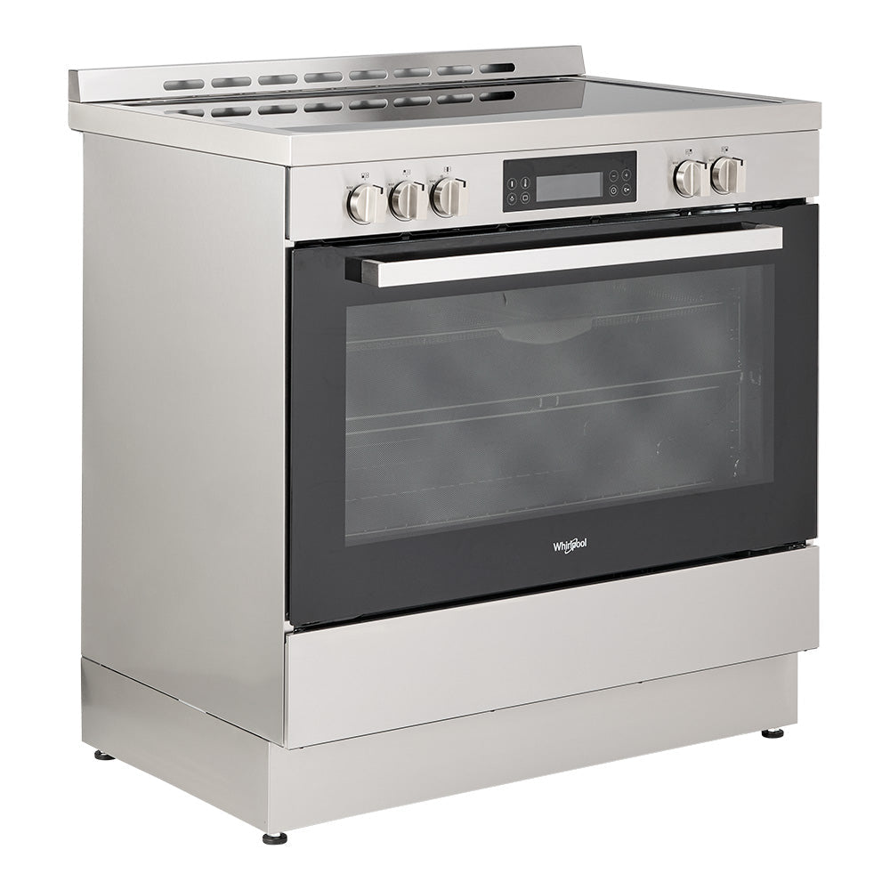 Whirlpool WS91V9KPX 90cm Ceramic Freestanding Oven with Air Fry in Inox