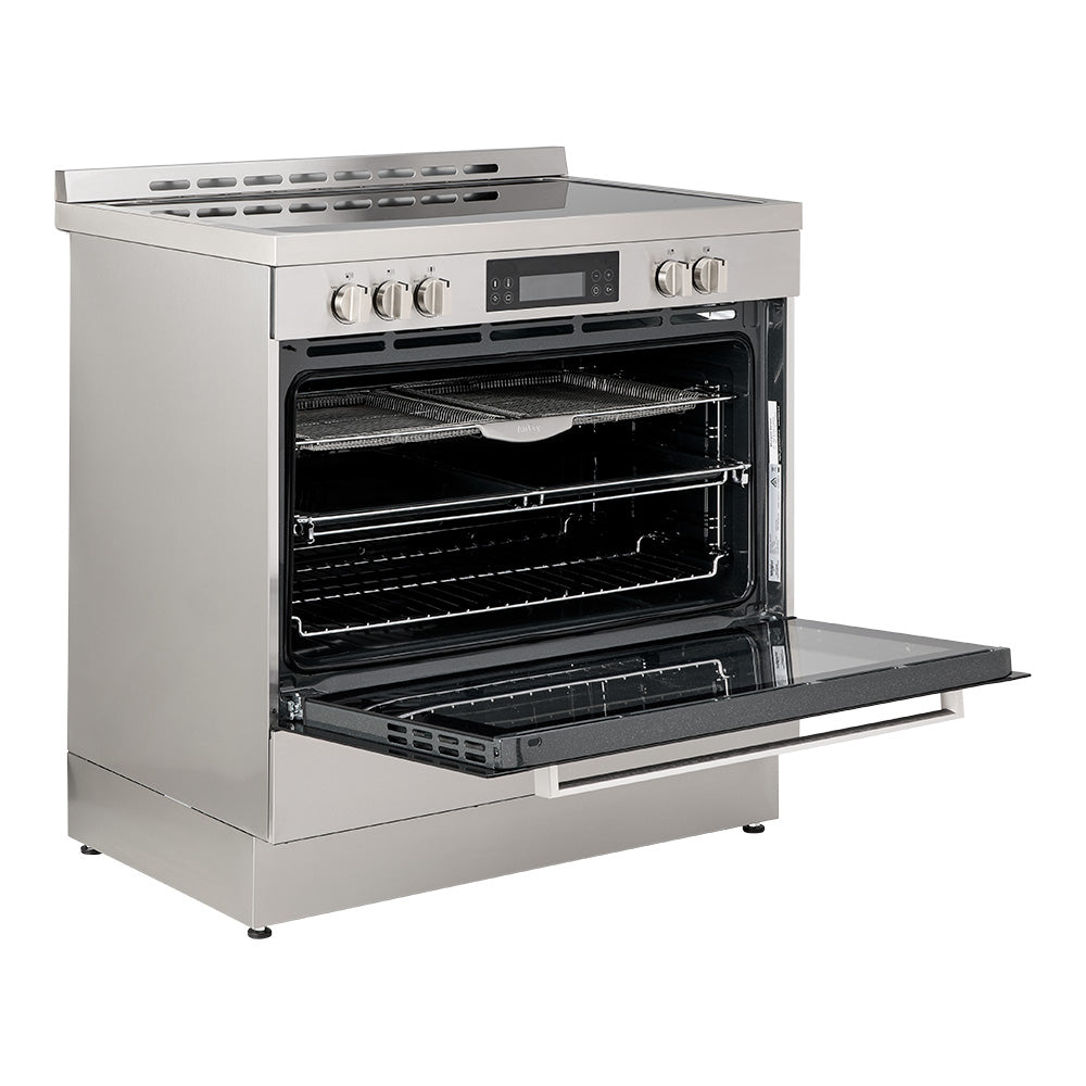 Whirlpool WS91V9KPX 90cm Ceramic Freestanding Oven with Air Fry in Inox