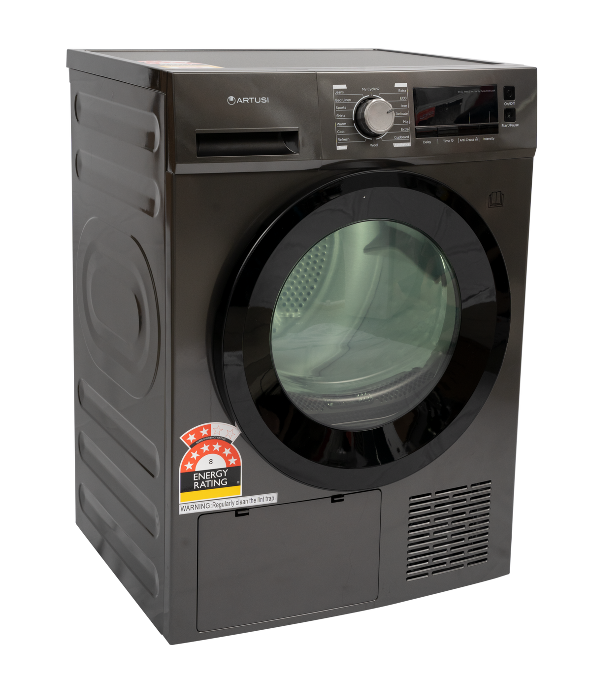 Artusi AHPD8800GB 8kg Heat Pump Dryer in Grey - image 2