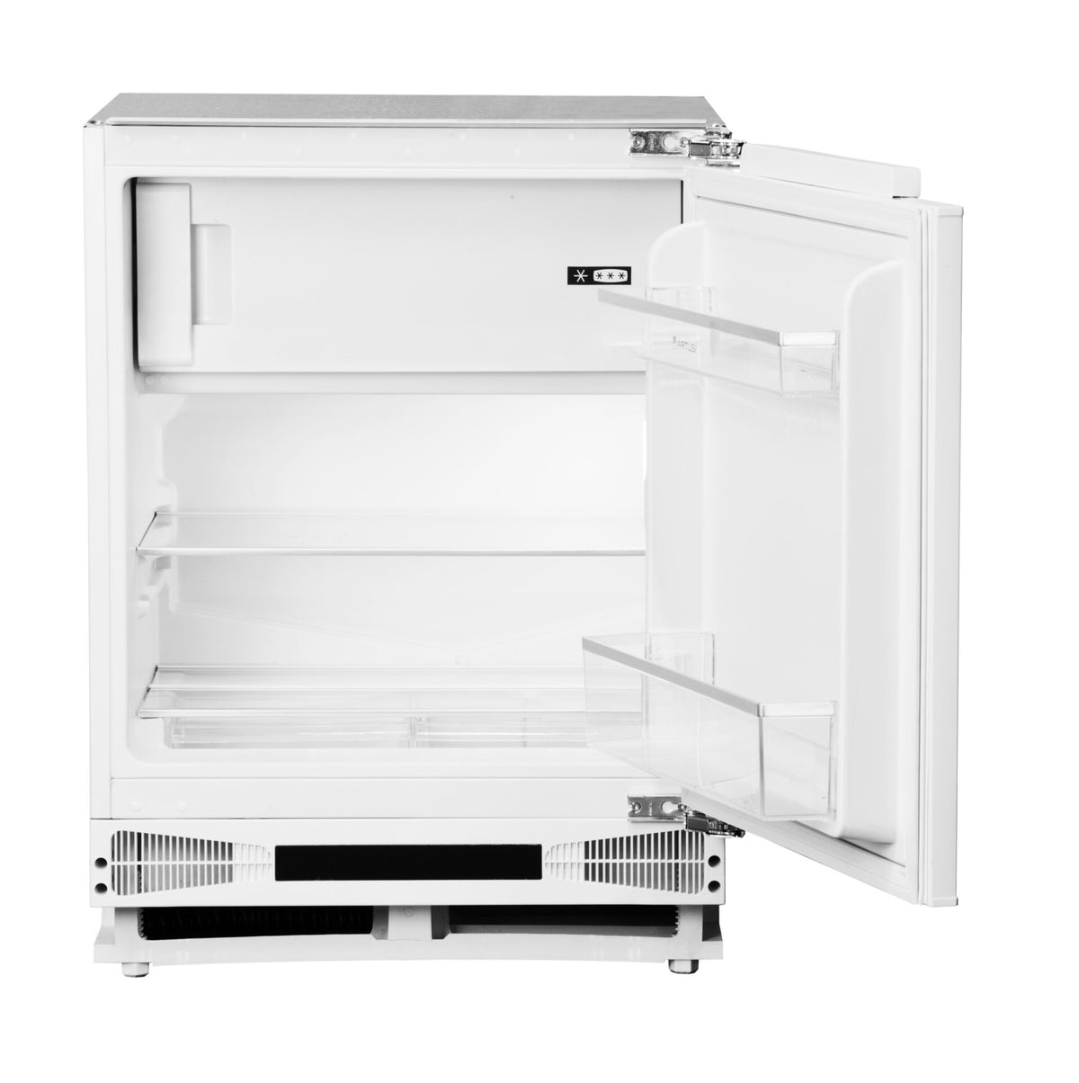 Artusi AINT119/2 integrated bar fridge with door open