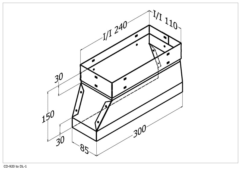 Qasair CD-920 / DL-1 (115) Cavity Duct to DL-1