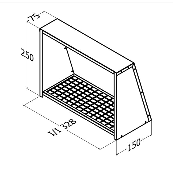 Qasair WVC-H-1 (131) Wall Vent Cover Single Motor Horizontal