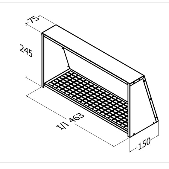 Qasair WVC-H-2 (242) Wall Vent Cover Twin Motor Horizontal
