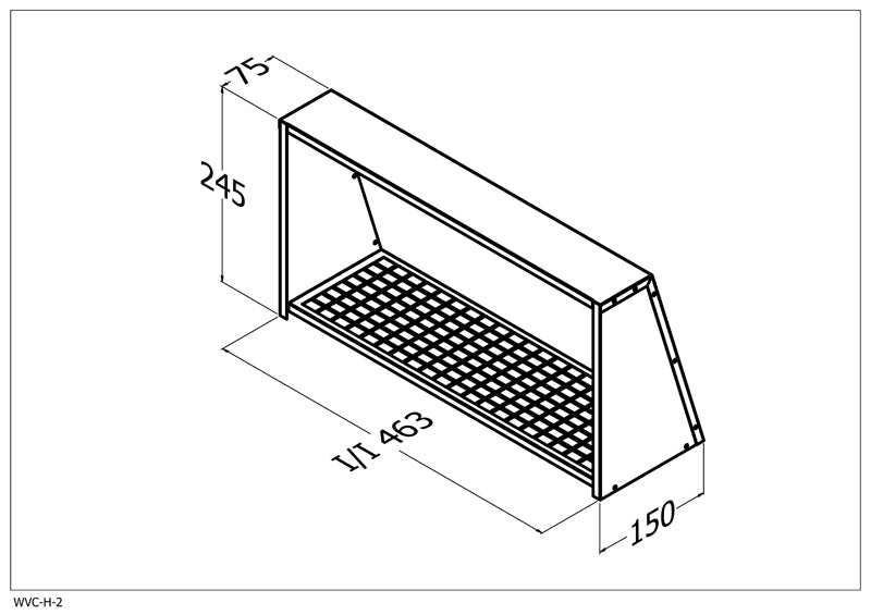 Qasair WVC-H-2 (242) Wall Vent Cover Twin Motor Horizontal