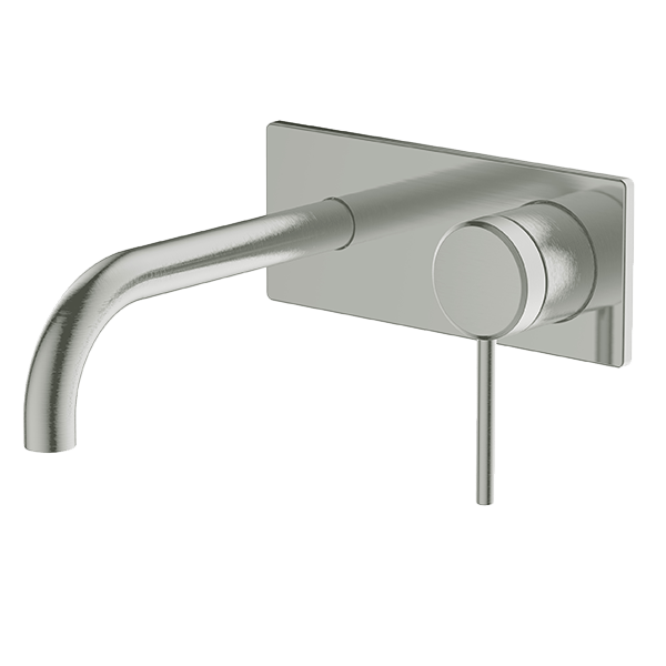 Gareth Ashton 6B-WS165-BN Poco 165mm Brushed Nickel Wall Basin / Bath Set