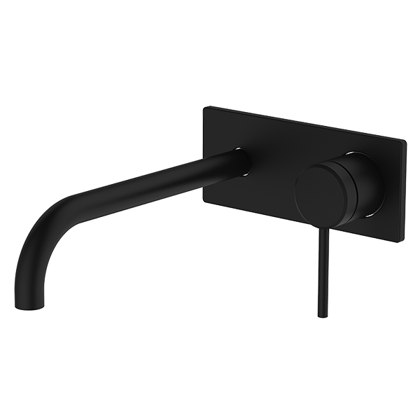 Gareth Asthon 6B-WS220-B Poco 220mm Black Wall Basin / Bath Set