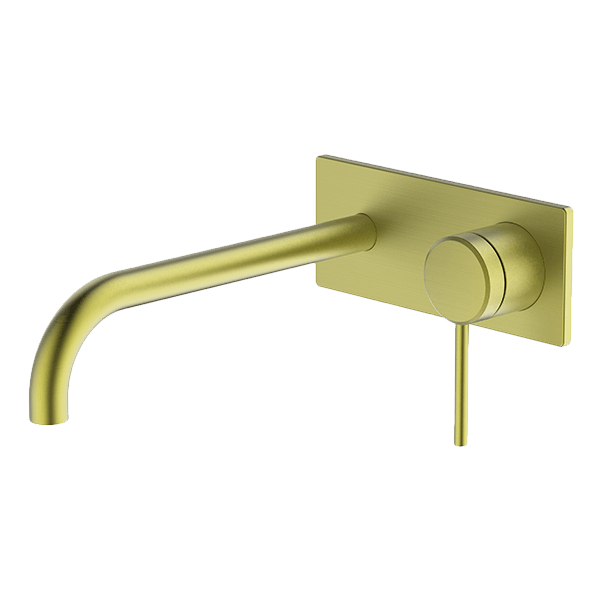 Gareth Asthon 6B-WS220-BB Poco 220mm Brushed Brass Wall Basin / Bath Set