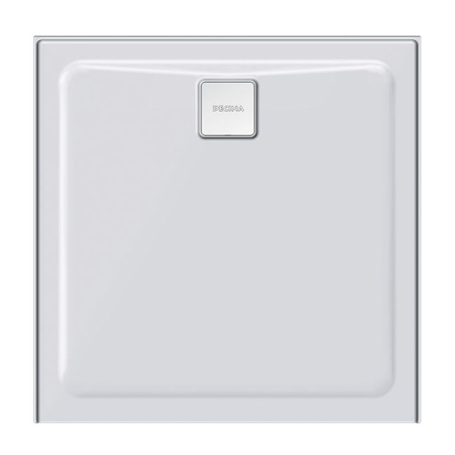 Decina SB1000R3T Luna 1000mm Rear Outlet Square Shower Base
