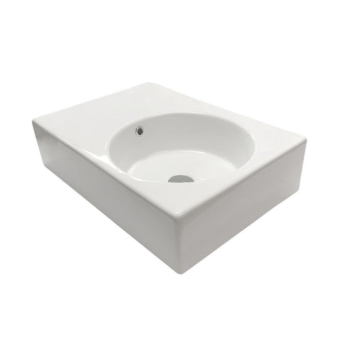 Arcisan PZ04514 Plaza 600mm Wide Wall Hung Basin - Right Hand Bowl