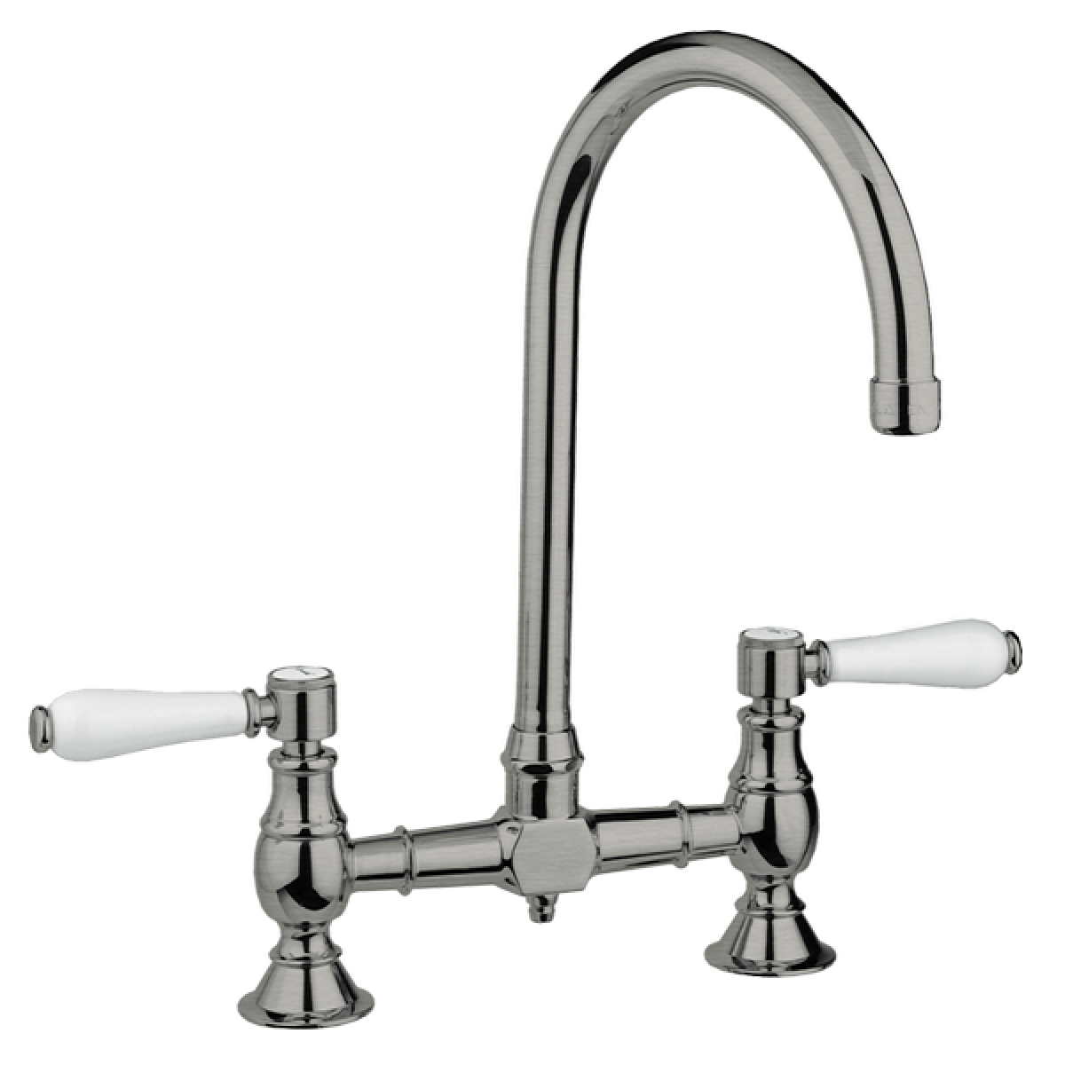 Armando Vicario 400160BN Provincial Brushed Nickel Exposed Breach Kitchen Tap