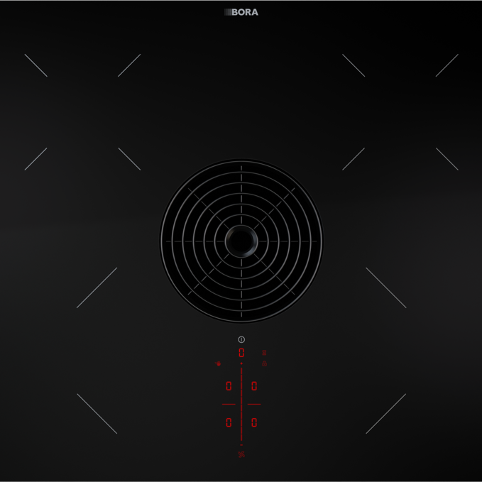 BORA PURU Pure Induction Cooktop with Integrated Cooktop Extractor - Recirculation