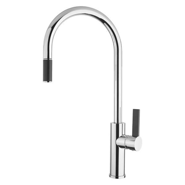Armando Vicario LUZ-1 Chrome Gooseneck Pull-out Mixer