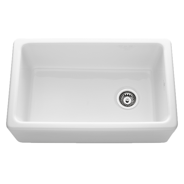 Chambord PHILIPPE-2W 762mm White Ceramic Single Bowl Sink