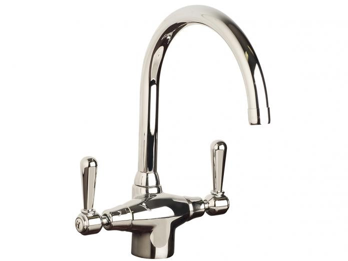Nicolazzi 2606 Single Hole Kitchen Sink Mixer with Goose Neck