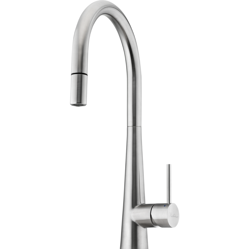 Oliveri SS2525 Essente Stainless Steel Goose Neck Pull Out Mixer