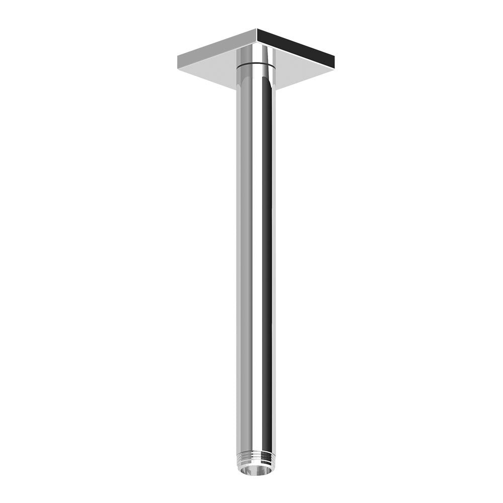 Zucchetti Z93042 Ceiling Mounted Shower Arm - 300mm - Square Cover Plate