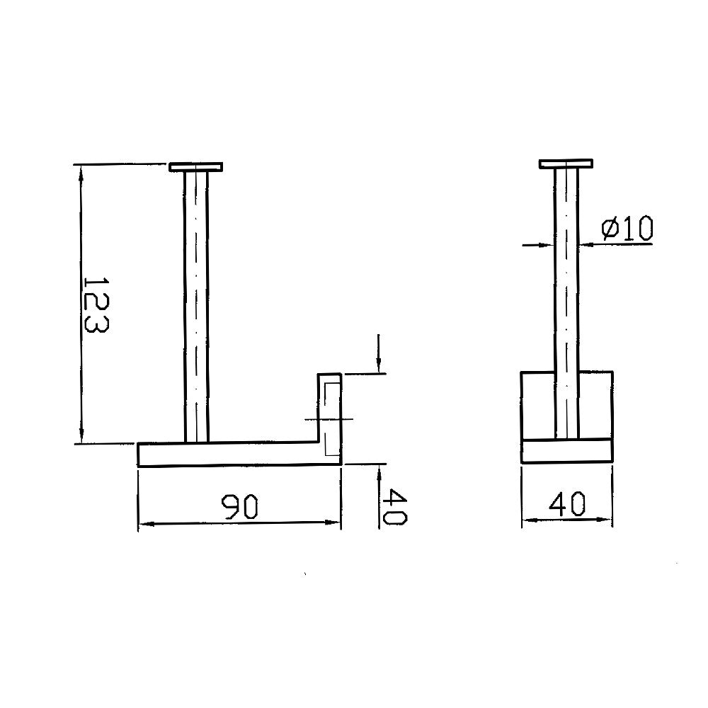 Zucchetti ZAC430 Aguablu Toilet Roll Holder 8Appliances