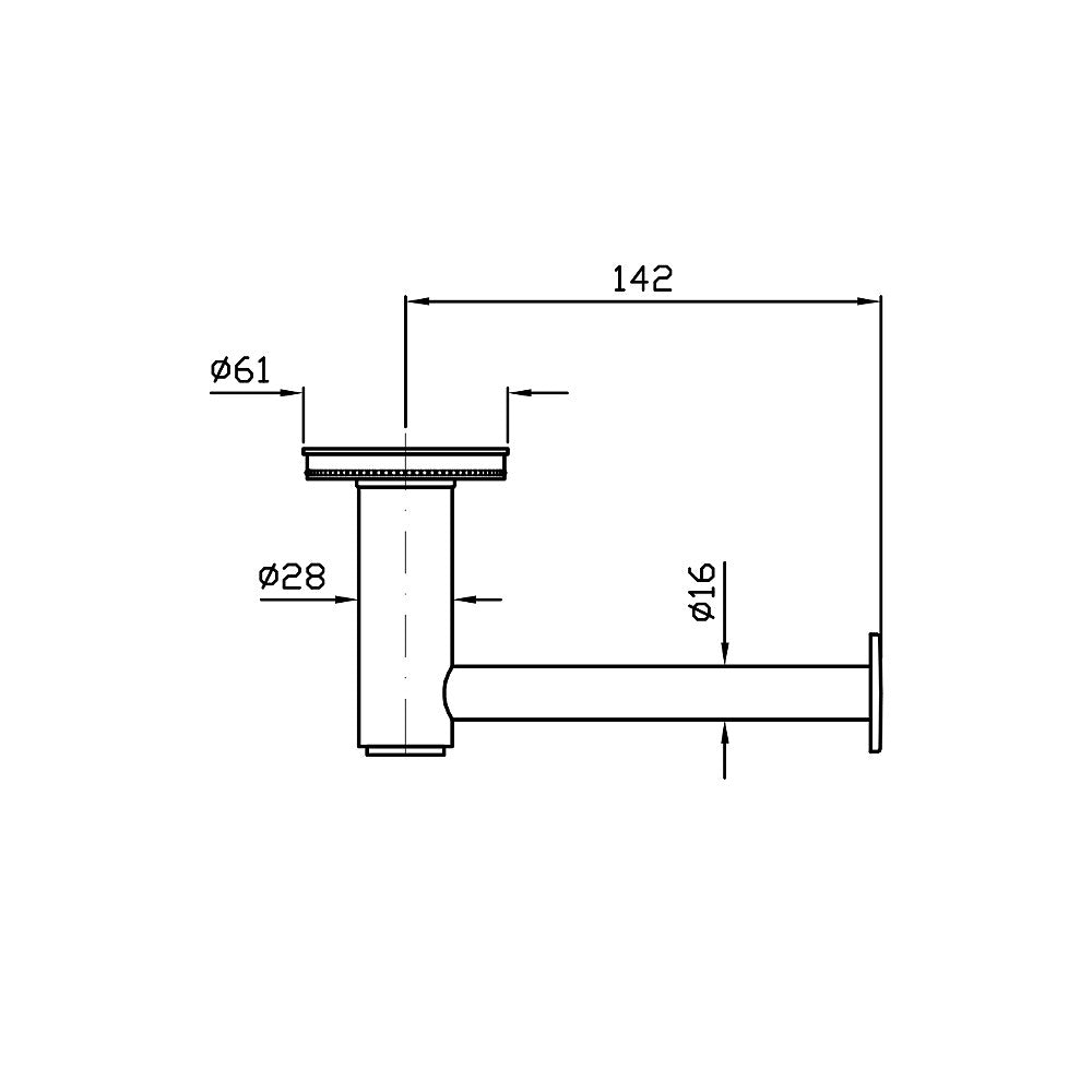 Zucchetti ZAD330 Savoir Toilet Roll Holder Embossed Flange 8Appliances