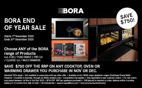 BORA End of Year Sale — Save $750 on Premium Cooking Appliances